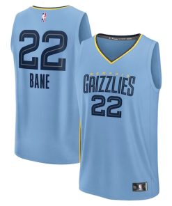 Desmond Bane Memphis Grizzlies  Fast Break Replica Player Jersey - Statement Edition - Light Blue