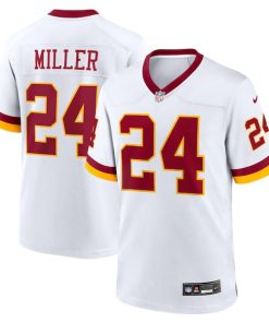 Alternative view of Von Miller Washington Commanders Nike Alternate 2 Super Bowl Era Game Jersey -  White/Burgundy