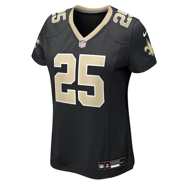 Rejzohn Wright New Orleans Saints Nike Women's Team Game Jersey - Black - Image 2