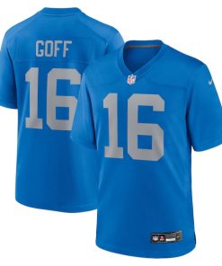 Jared Goff Detroit Lions Nike Alternate Game Jersey -  Blue