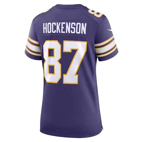 T.J. Hockenson Minnesota Vikings Nike Women's Player Jersey - Purple - Image 3