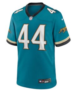 Alternative view of Travon Walker Jacksonville Jaguars Nike Prowler Throwback Player Game Jersey - Teal