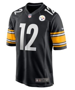 Alternative view of Terry Bradshaw Pittsburgh Steelers Nike Retired Player Game Jersey - Black