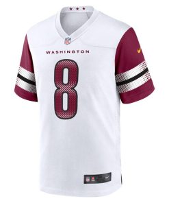Alternative view of Brian Robinson Jr. Washington Commanders Nike Away Game Player Jersey - White