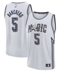 Paolo Banchero Orlando Magic  Youth 2024/25 Fast Break Player Jersey - City Edition - Silver