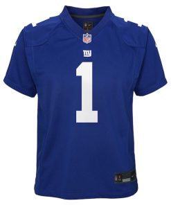 Alternative view of Malik Nabers New York Giants Nike Youth Game Jersey - Royal