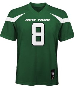 Alternative view of Aaron Rodgers New York Jets Youth Replica Player Jersey - Gotham Green