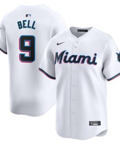 Josh Bell Miami Marlins Nike Home Limited Player Jersey - White