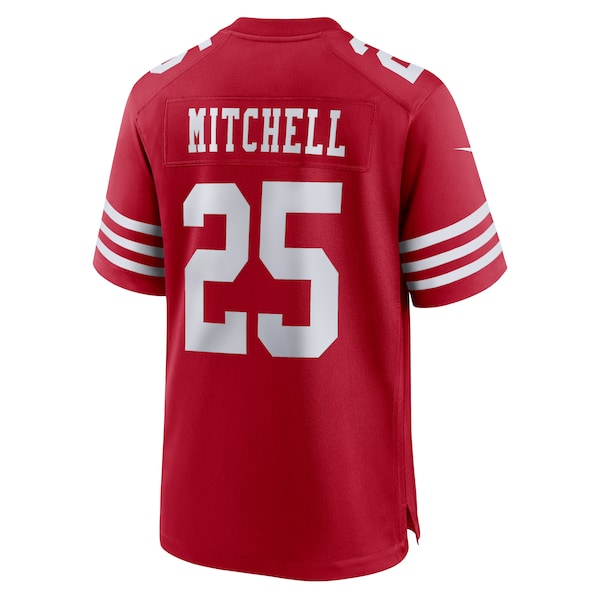 Elijah Mitchell San Francisco 49ers Nike Team Player Game Jersey - Scarlet/White - Image 4