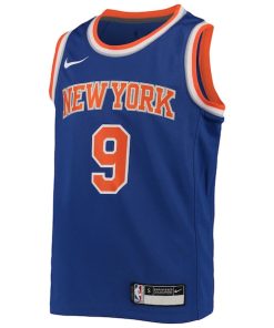 Alternative view of RJ Barrett New York Knicks Nike Youth Swingman Jersey - Icon Edition - Royal