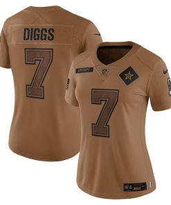 Trevon Diggs Dallas Cowboys Nike Women's 2023 Salute To Service Limited Jersey - Brown