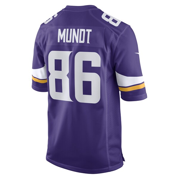 Johnny Mundt Minnesota Vikings Nike Game Player Jersey - Purple - Image 3