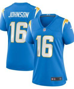 Tyler Johnson Los Angeles Chargers Nike Women's Team Game Jersey -  Powder Blue