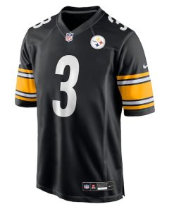 Alternative view of Corliss Waitman Pittsburgh Steelers Nike Team Game Jersey -  Black