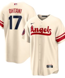 Shohei Ohtani Los Angeles Angels Nike 2022 City Connect Replica Player Jersey - Cream