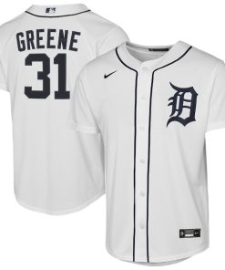Riley Greene Detroit Tigers Nike Youth Home Replica Player Jersey - White