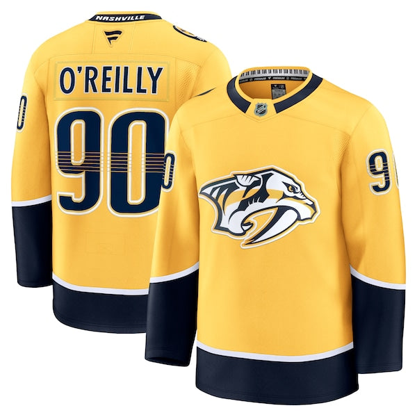 Ryan O'Reilly Nashville Predators Home Premium Jersey - Yellow