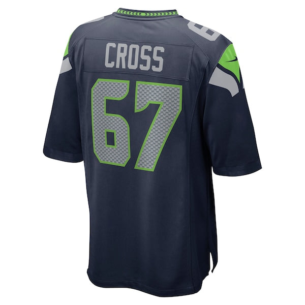 Charles Cross Seattle Seahawks Nike Player Game Jersey - Navy - Image 3