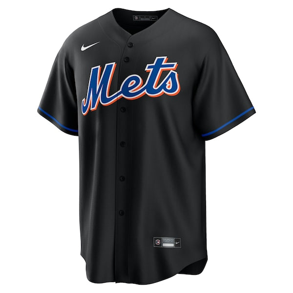 Mike Hampton New York Mets Nike 2022 Alternate Replica Player Jersey - Black - Image 2