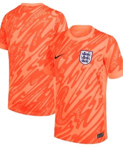 England National Team Nike Youth 2024 Goalkeeper Replica Stadium Jersey - Orange