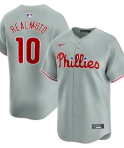 J.T. Realmuto Philadelphia Phillies Nike Away Limited Player Jersey - Gray/White