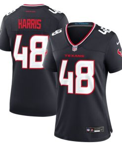 Alternative view of Christian Harris Houston Texans Nike Women's Team Game Jersey -  Navy