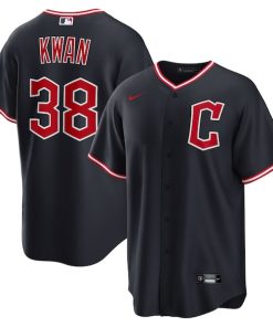 Steven Kwan Cleveland Guardians Nike Alternate Replica Jersey - Navy