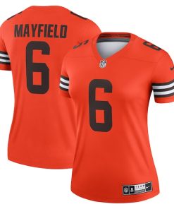 Baker Mayfield Cleveland Browns Nike Women's Inverted Legend Jersey - Orange
