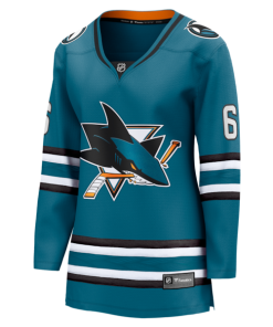 Alternative view of Sam Dickinson San Jose Sharks  Women's Home Breakaway Jersey - Teal
