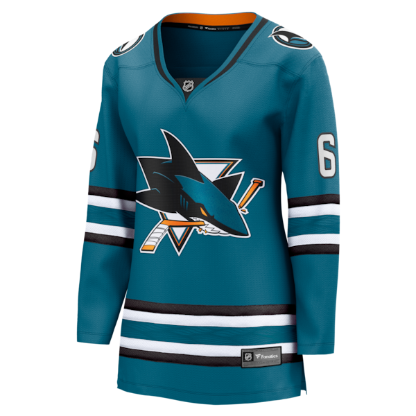 Sam Dickinson San Jose Sharks Women's Home Breakaway Jersey - Teal - Image 2