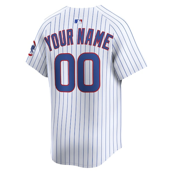Chicago Cubs Nike Home Limited Custom Jersey - White - Image 3