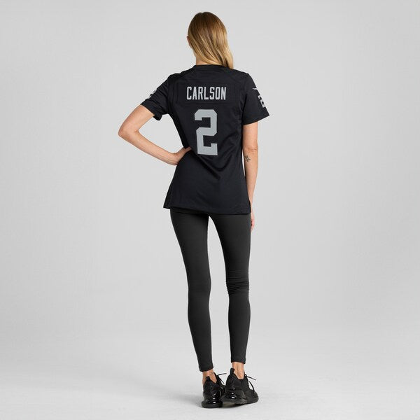 Daniel Carlson Las Vegas Raiders Nike Women's Game Jersey - Black - Image 5