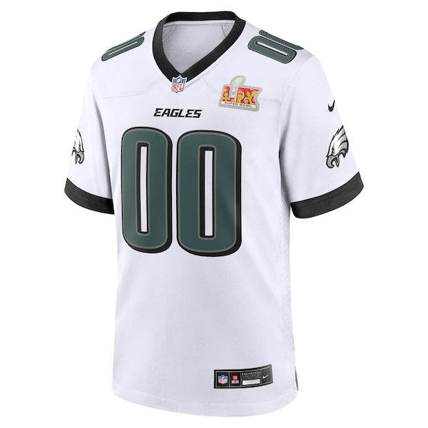 Philadelphia Eagles Nike Super Bowl LIX Custom Game Jersey - White - Image 2