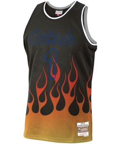 Alternative view of Penny Hardaway Orlando Magic 1994/95 Hardwood Classics Flames Swingman Jersey - Black