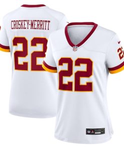 Jacory Croskey-Merritt Washington Commanders Nike Women's Game Super Bowl Era Jersey - White