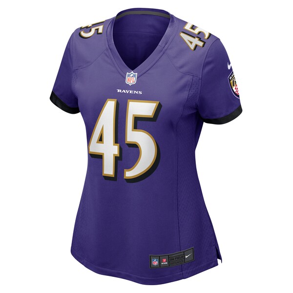 Christian Matthew Baltimore Ravens Nike Women's Game Jersey - Purple - Image 3
