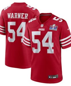 Fred Warner San Francisco 49ers Nike Super Bowl LVIII Game Jersey - Scarlet