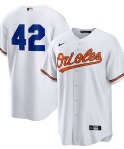 Baltimore Orioles Nike Home  2025 Jackie Robinson Day Replica Jersey - White