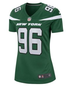 Alternative view of Al Woods New York Jets Nike Women's  Game Jersey - Gotham Green