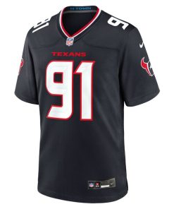 Alternative view of Casey Toohill Houston Texans Nike Team Game Jersey -  Navy