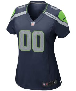 Alternative view of Seattle Seahawks Nike Women's Custom Game Jersey - College Navy