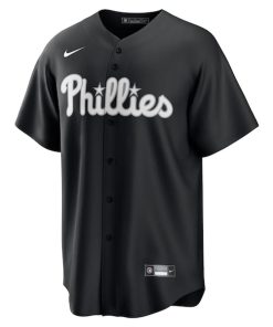 Alternative view of Bryce Harper Philadelphia Phillies Nike Lights Out Replica Player Jersey - Black