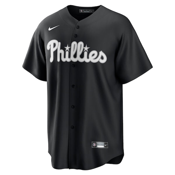 Bryce Harper Philadelphia Phillies Nike Lights Out Replica Player Jersey - Black - Image 2
