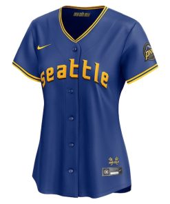 Alternative view of Julio Rodr¨ªguez Seattle Mariners Nike Women's City Connect Limited Player Jersey - Royal