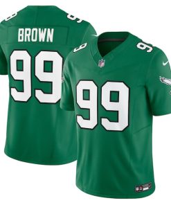 Jerome Brown Philadelphia Eagles Nike Alternate Vapor F.U.S.E. Limited Jersey - Kelly Green