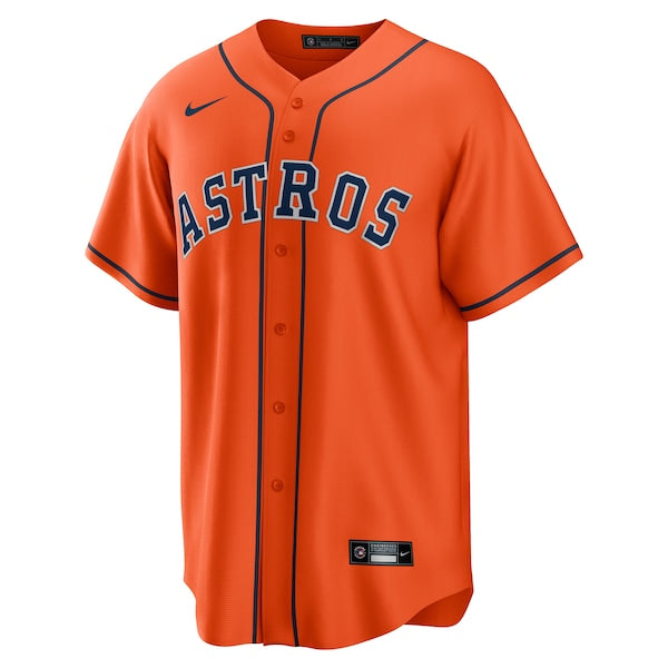 Yordan ¨¢lvarez Houston Astros Nike Alternate Replica Player Jersey - Orange - Image 2
