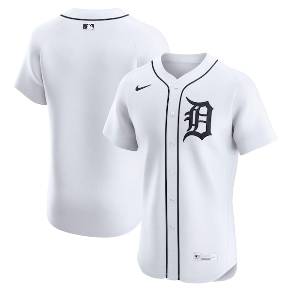 Detroit Tigers Nike Home Elite Jersey - White/Navy - Image 2