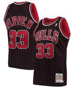 Scottie Pippen Chicago Bulls 1995/96 Hardwood Classics Authentic Jersey - Black