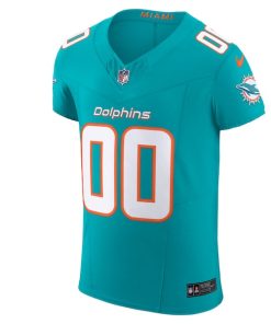 Alternative view of Miami Dolphins Nike Vapor F.U.S.E. Elite Custom Jersey - Aqua
