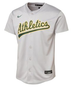 Alternative view of Athletics Youth Road Limited Jersey - Gray